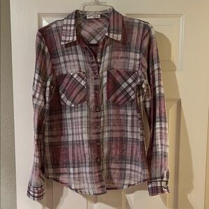 Maurices Plaid Button-Up Shirt